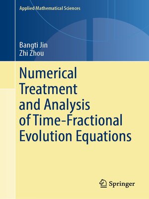 cover image of Numerical Treatment and Analysis of Time-Fractional Evolution Equations